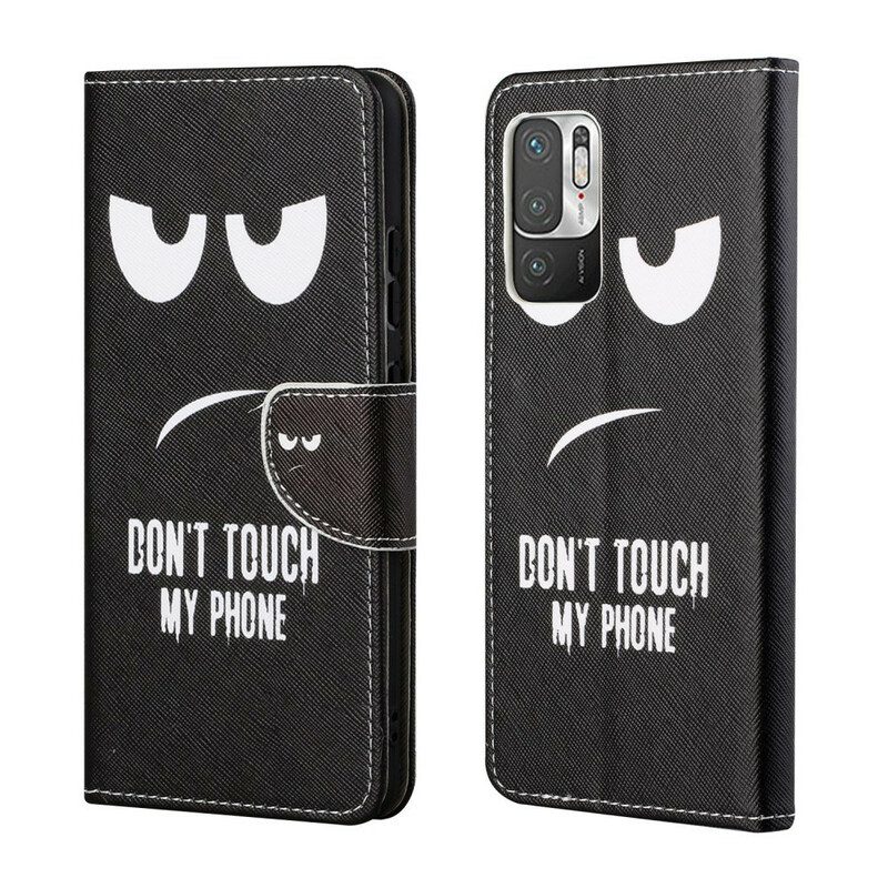Custodia in pelle Xiaomi Redmi Note 10 5G Non Toccare Il Mio Telefono