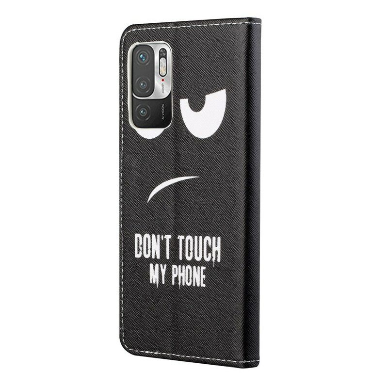 Custodia in pelle Xiaomi Redmi Note 10 5G Non Toccare Il Mio Telefono