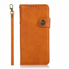Custodia in pelle Xiaomi Redmi Note 10 5G Similpelle Khazneh