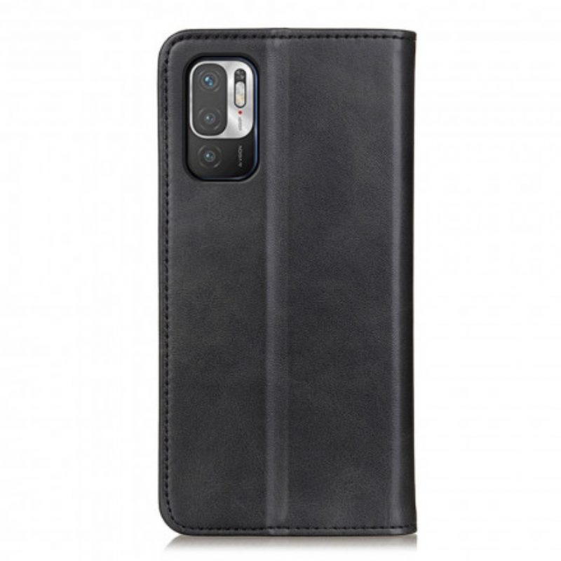 Folio Cover Xiaomi Redmi Note 10 5G Custodia in pelle Cuoio Spaccato
