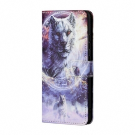 Folio Cover Xiaomi Redmi Note 10 5G Lupo Con Cordino