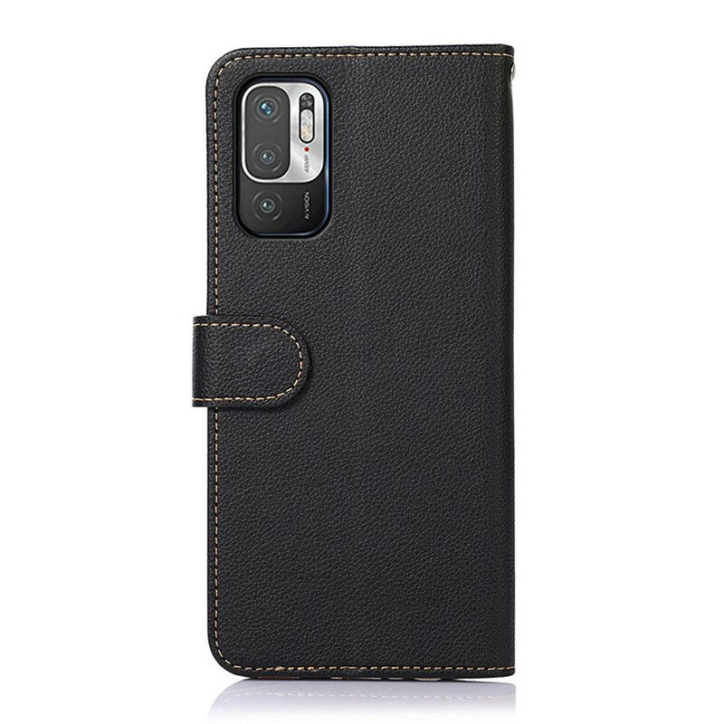 Folio Cover Xiaomi Redmi Note 10 5G Rfid Stile Litchi