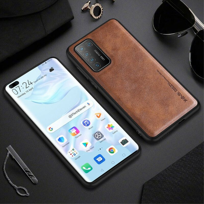 Cover Huawei P40 Pro Effetto Pelle Vintage