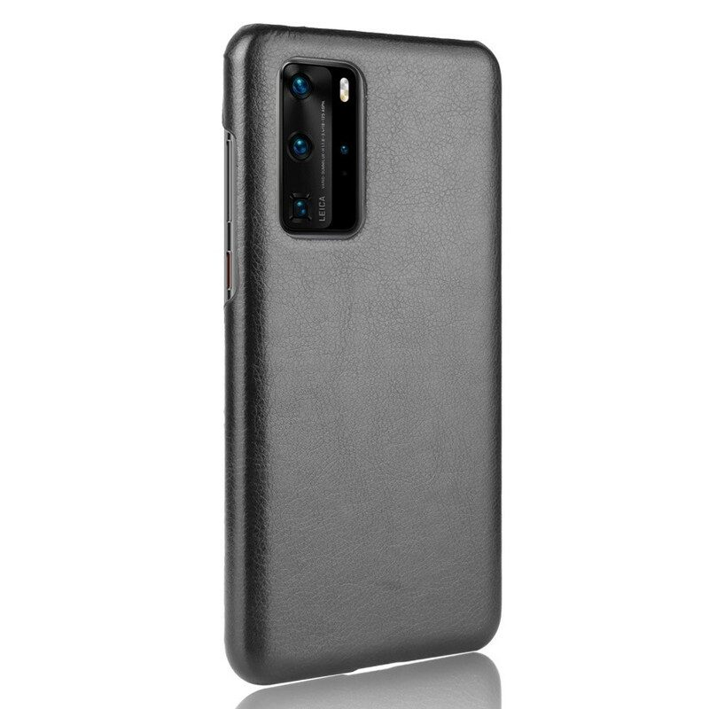 Cover Huawei P40 Pro Litchi Performance Effetto Pelle