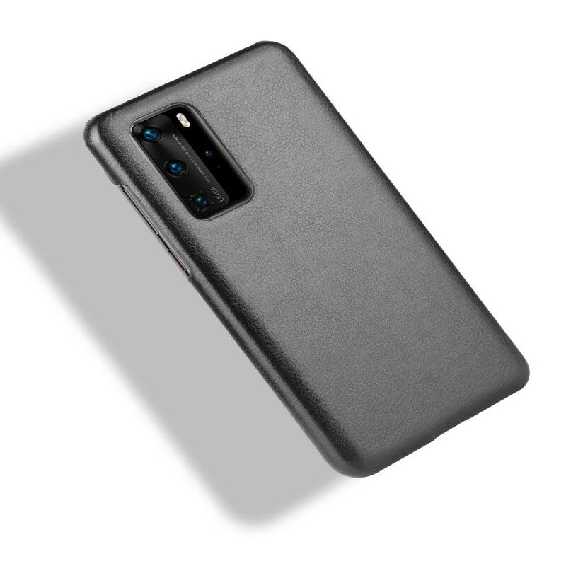 Cover Huawei P40 Pro Litchi Performance Effetto Pelle