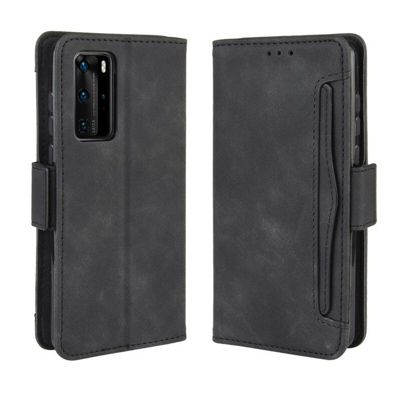 Custodia in pelle Huawei P40 Pro Classe Premier Multi-carta
