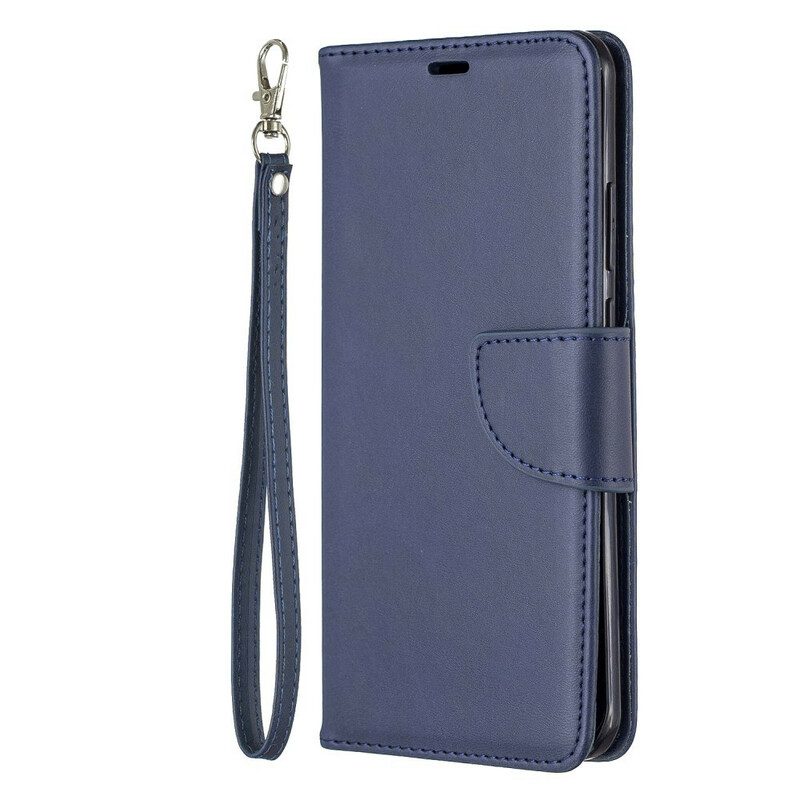 Custodia in pelle Huawei P40 Pro Folio Cover Lembo Liscio Obliquo