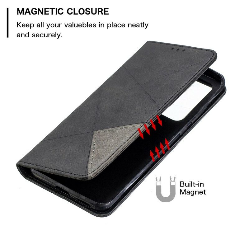 Folio Cover Huawei P40 Pro Custodia in pelle Stile D'artista