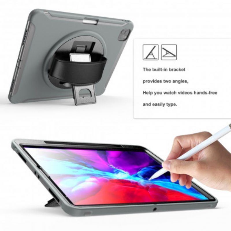 Cover iPad Pro 12.9" (2021) Cinghia Di Supporto E Supporto Per Stilo