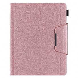 Custodia in pelle iPad Pro 12.9" (2021) Chiusura In Argento In Ecopelle