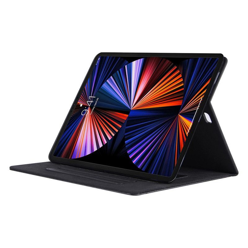 Custodia in pelle iPad Pro 12.9" (2021) Chiusura In Argento In Ecopelle