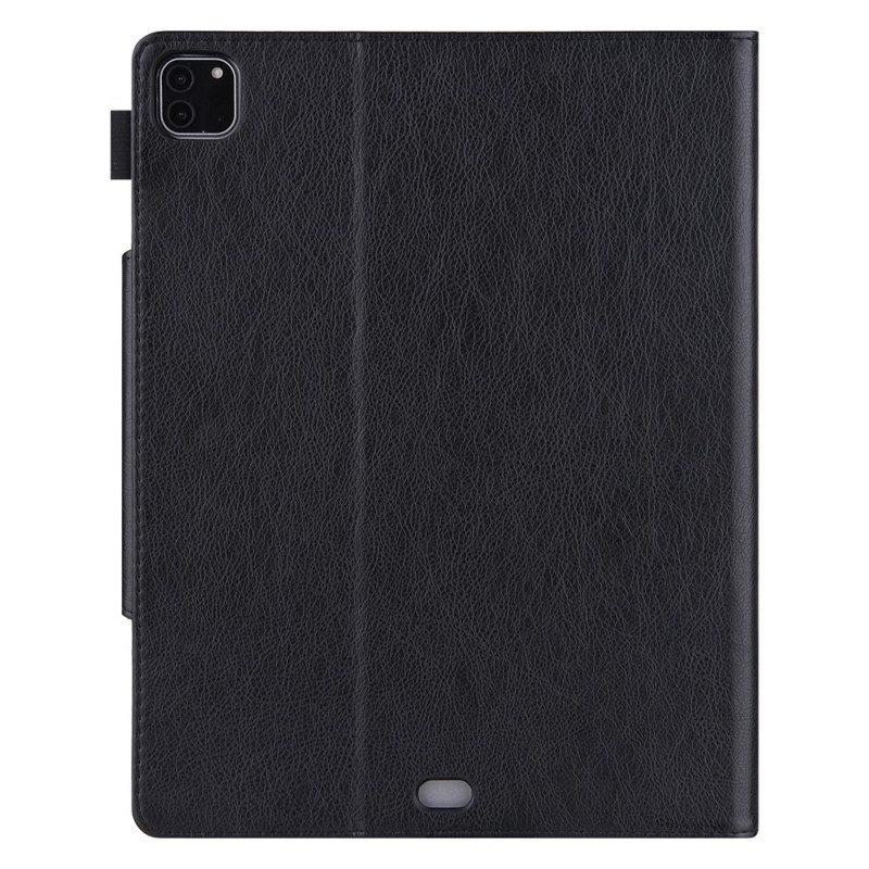 Custodia in pelle iPad Pro 12.9" (2021) Chiusura In Argento In Ecopelle