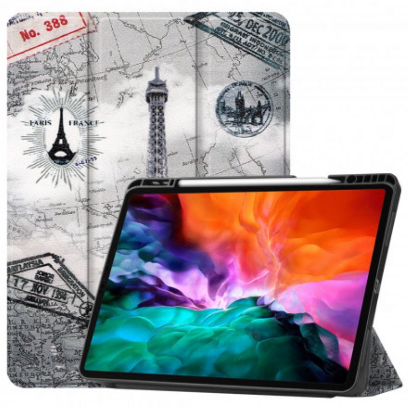 Custodia iPad Pro 12.9" (2021) Porta Stilo Torre Eiffel