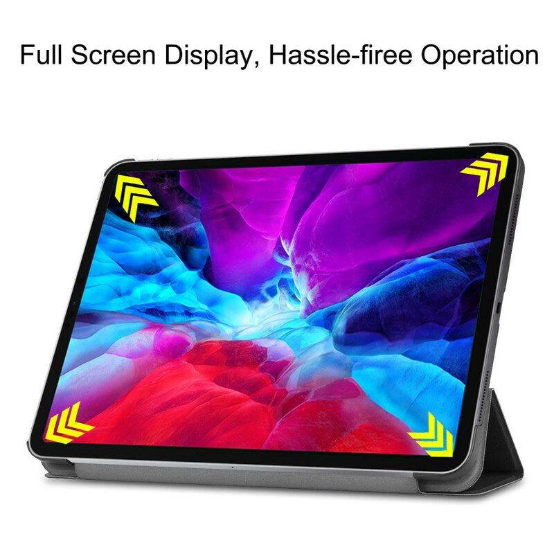Custodia iPad Pro 12.9" (2021) Portamatite Pieghevole Per Caricabatterie