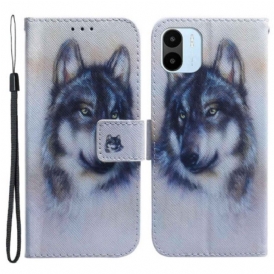 Custodia A Portafoglio Xiaomi Redmi A1 Lupo Dell'acquerello