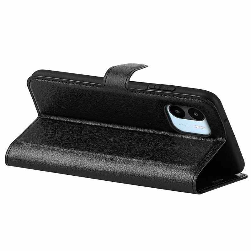 Custodia in pelle Xiaomi Redmi A1 Classico Effetto Pelle Litchi