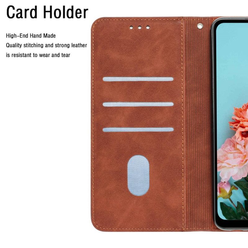 Custodia in pelle Xiaomi Redmi A1 Cordino In Tinta Unita