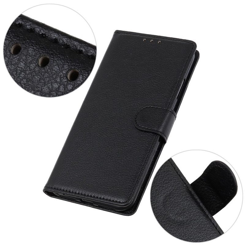 Custodia in pelle Xiaomi Redmi A1 Ecopelle Litchi