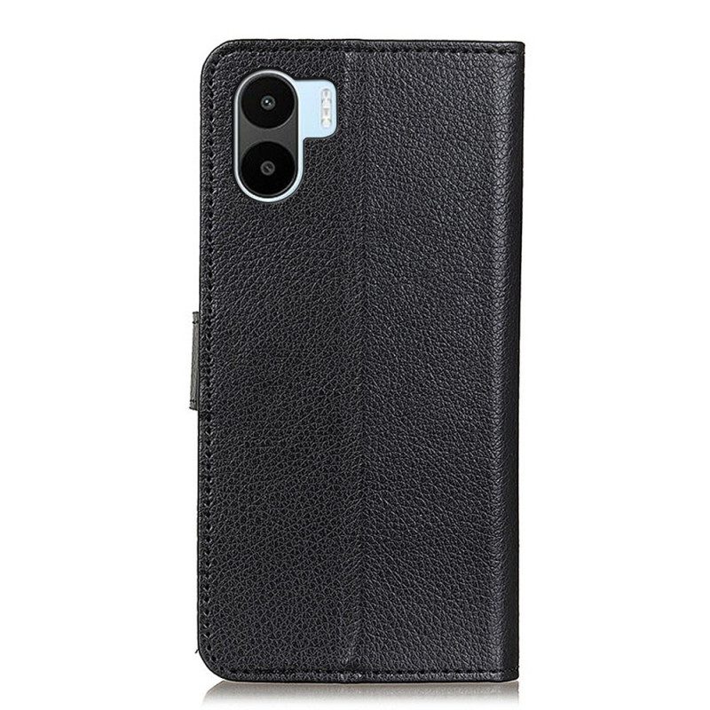 Custodia in pelle Xiaomi Redmi A1 Ecopelle Litchi