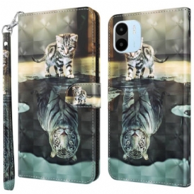 Custodia in pelle Xiaomi Redmi A1 Ernest E Il Riflesso