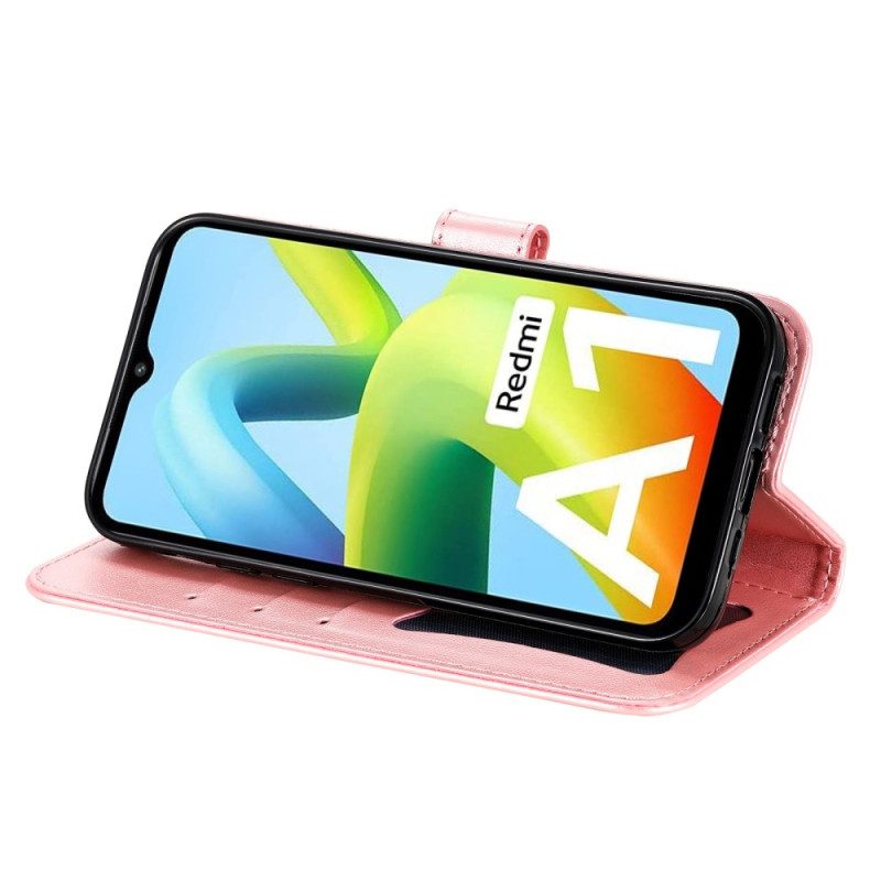 Custodia in pelle Xiaomi Redmi A1 Fiore Mandala