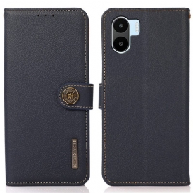 Custodia in pelle Xiaomi Redmi A1 Khazneh Rfid In Vera Pelle