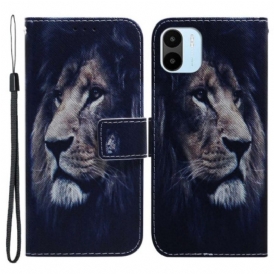 Custodia in pelle Xiaomi Redmi A1 Leone Sognante