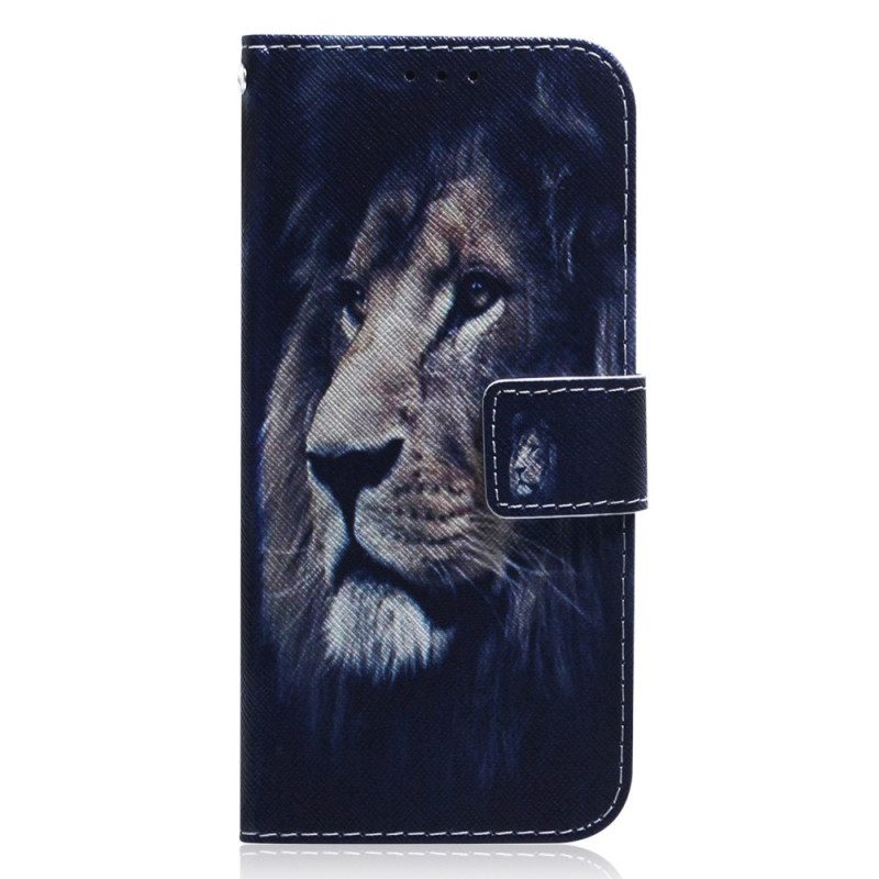 Custodia in pelle Xiaomi Redmi A1 Leone Sognante