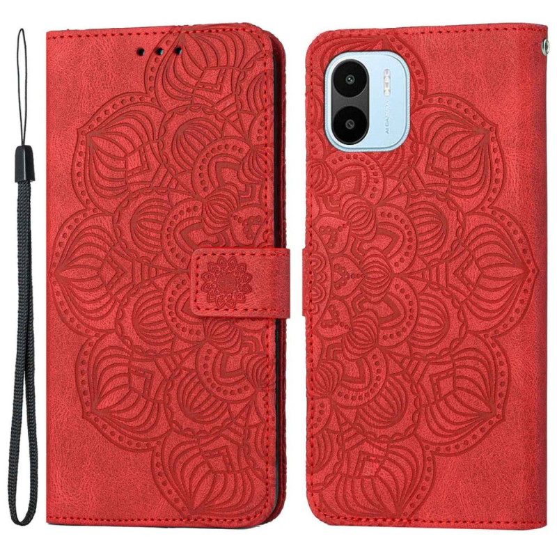 Custodia in pelle Xiaomi Redmi A1 Mandala Strappy