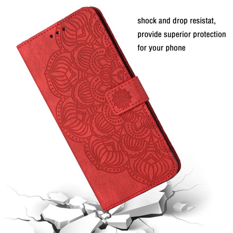 Custodia in pelle Xiaomi Redmi A1 Mandala Strappy