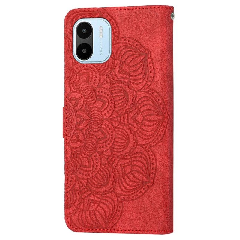 Custodia in pelle Xiaomi Redmi A1 Mandala Strappy