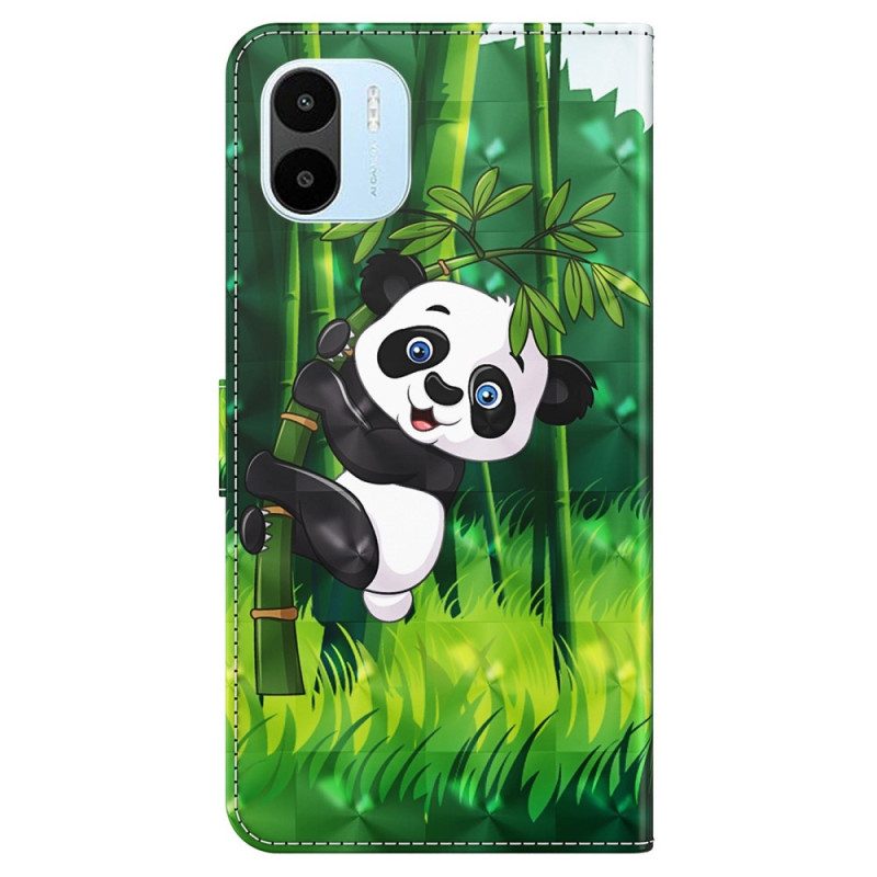 Custodia in pelle Xiaomi Redmi A1 Panda E Bambù