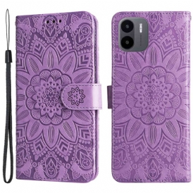 Custodia in pelle Xiaomi Redmi A1 Reticolo Della Mandala