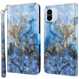 Custodia in pelle Xiaomi Redmi A1 Stile In Marmo Strappy