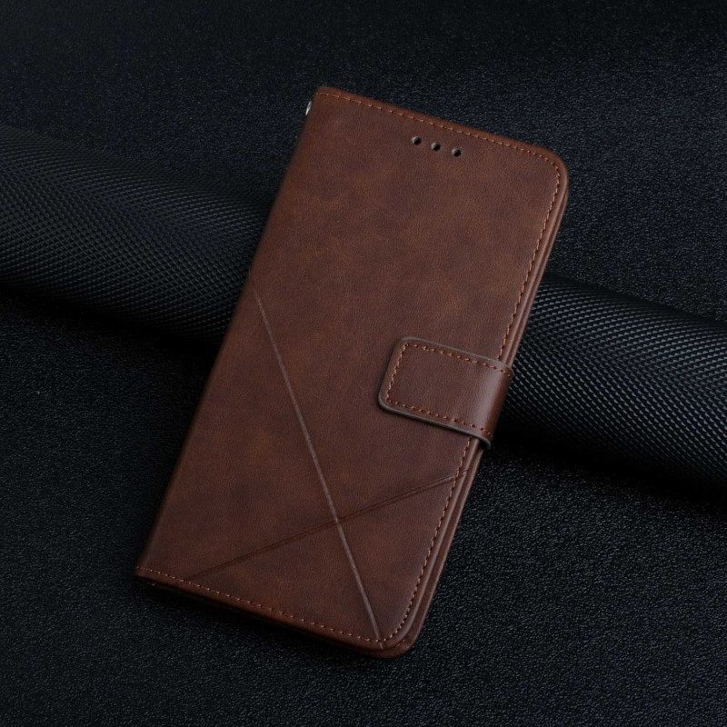 Custodia in pelle Xiaomi Redmi A1 X Design Stile In Pelle Geo