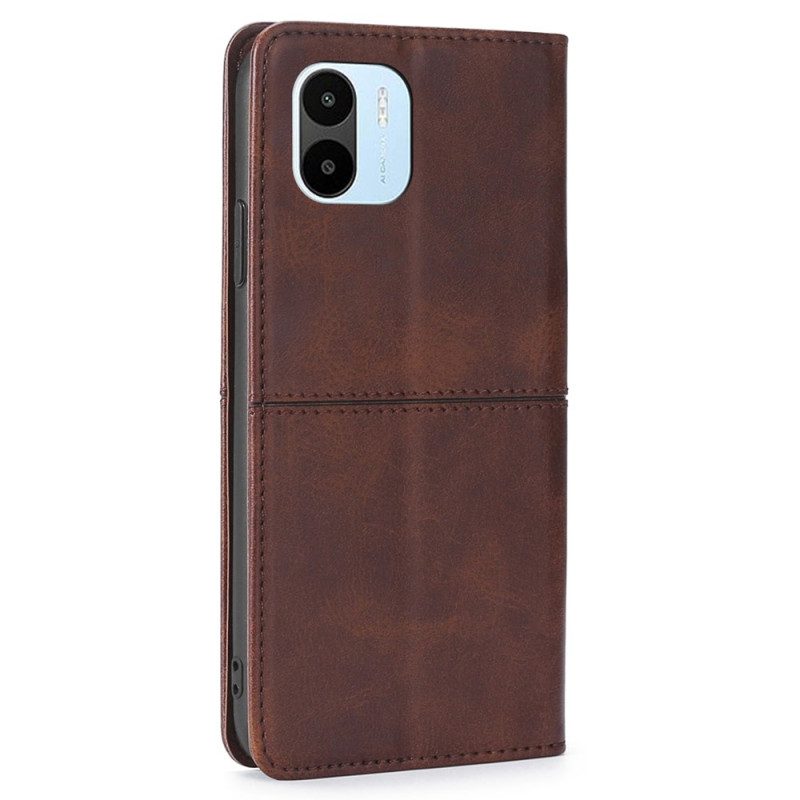Folio Cover Xiaomi Redmi A1 Custodia in pelle Cuciture