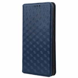 Folio Cover Xiaomi Redmi A1 Custodia in pelle Effetto Pelle Cubo 3d