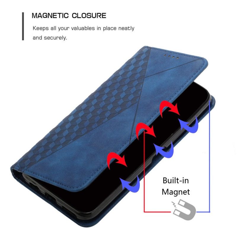 Folio Cover Xiaomi Redmi A1 Custodia in pelle Tocco Di Pelle In Stile Cubico