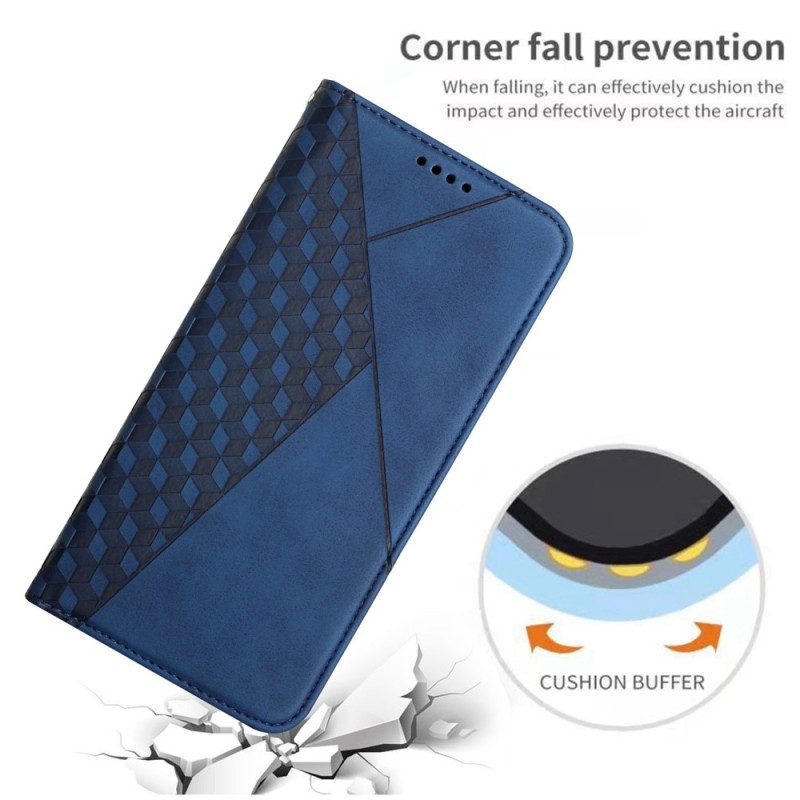Folio Cover Xiaomi Redmi A1 Custodia in pelle Tocco Di Pelle In Stile Cubico