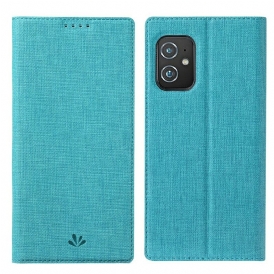 Folio Cover Asus Zenfone 8 Custodia in pelle Vili Dmx Testurizzato