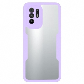 Cover Oppo A94 5G Bordi Colorati Trasparenti Ibridi
