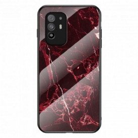 Cover Oppo A94 5G Vetro Temperato Colori Marmo