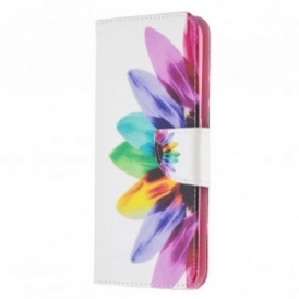 Custodia A Portafoglio Oppo A94 5G Fiore Dell'acquerello