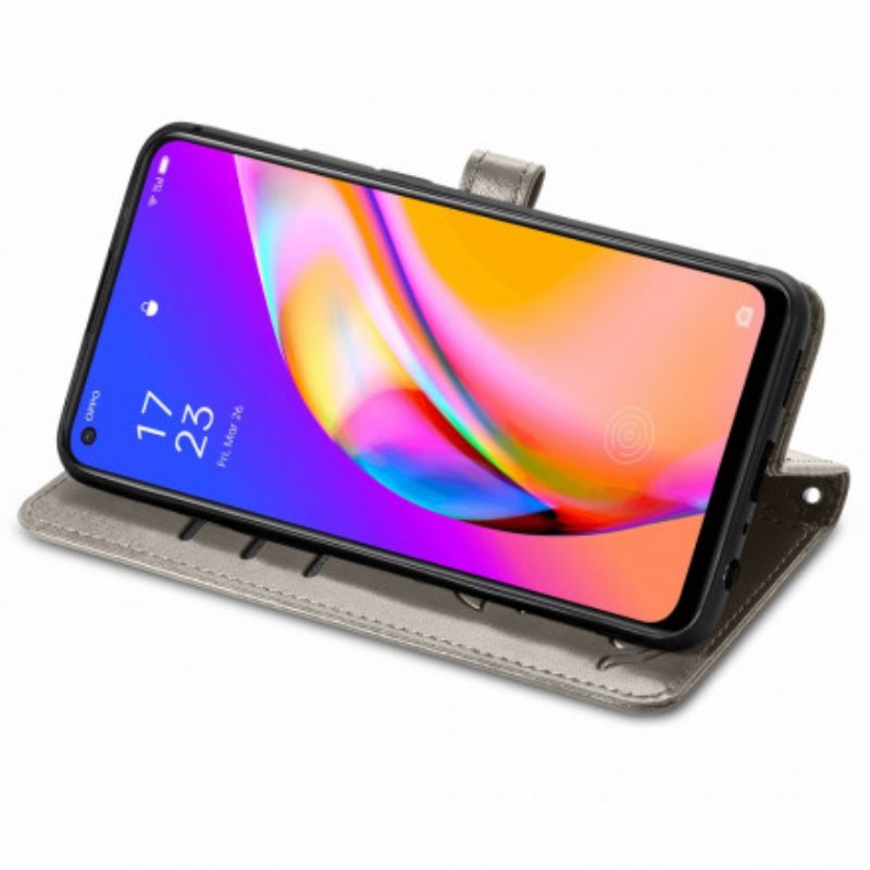 Custodia in pelle Oppo A94 5G Animali Animati