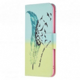 Custodia in pelle Oppo A94 5G Impara A Volare