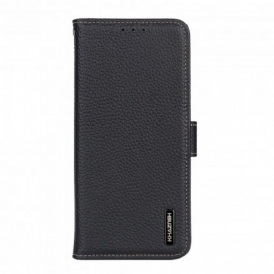 Custodia in pelle Oppo A94 5G Khazneh Pelle Di Litchi