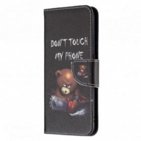 Custodia in pelle Oppo A94 5G Orso Pericoloso