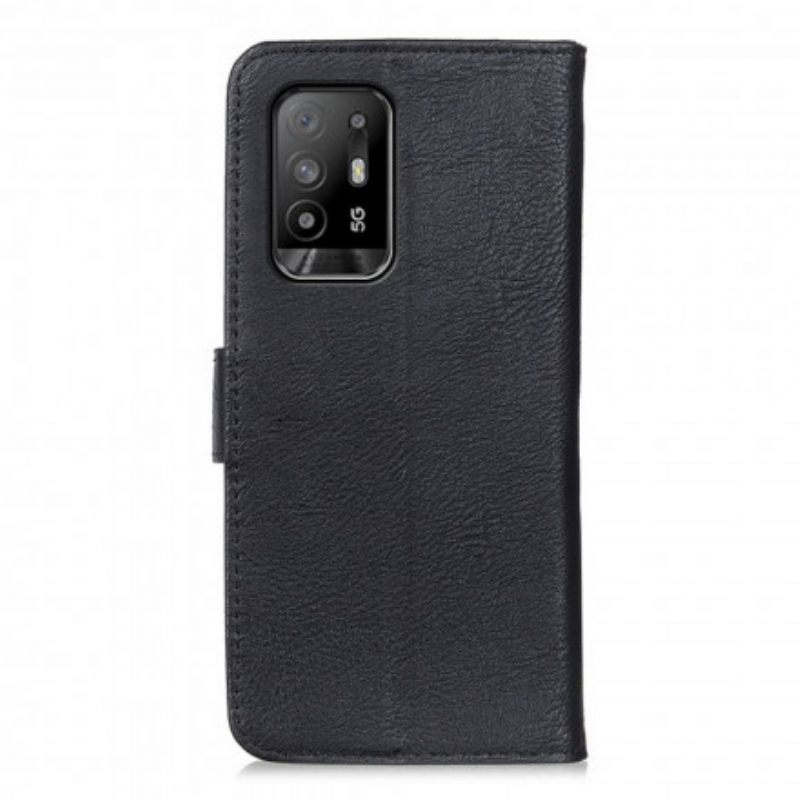 Custodia in pelle Oppo A94 5G Similpelle Khazneh