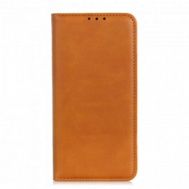 Folio Cover Oppo A94 5G Custodia in pelle Pelle Crosta Eleganza