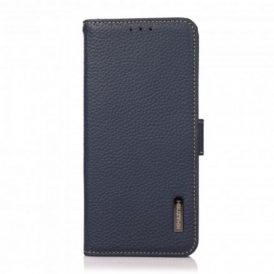 Folio Cover Oppo A94 5G Pelle Litchi Khazneh Rfid
